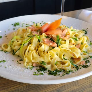 Smoked Salmon Pappardelle